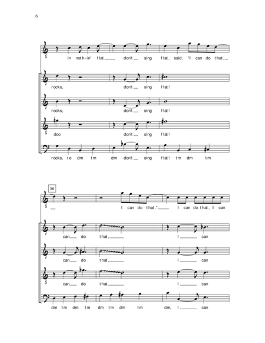 I Can Do That I Can Do That 4-Part scores gallery preview page 6