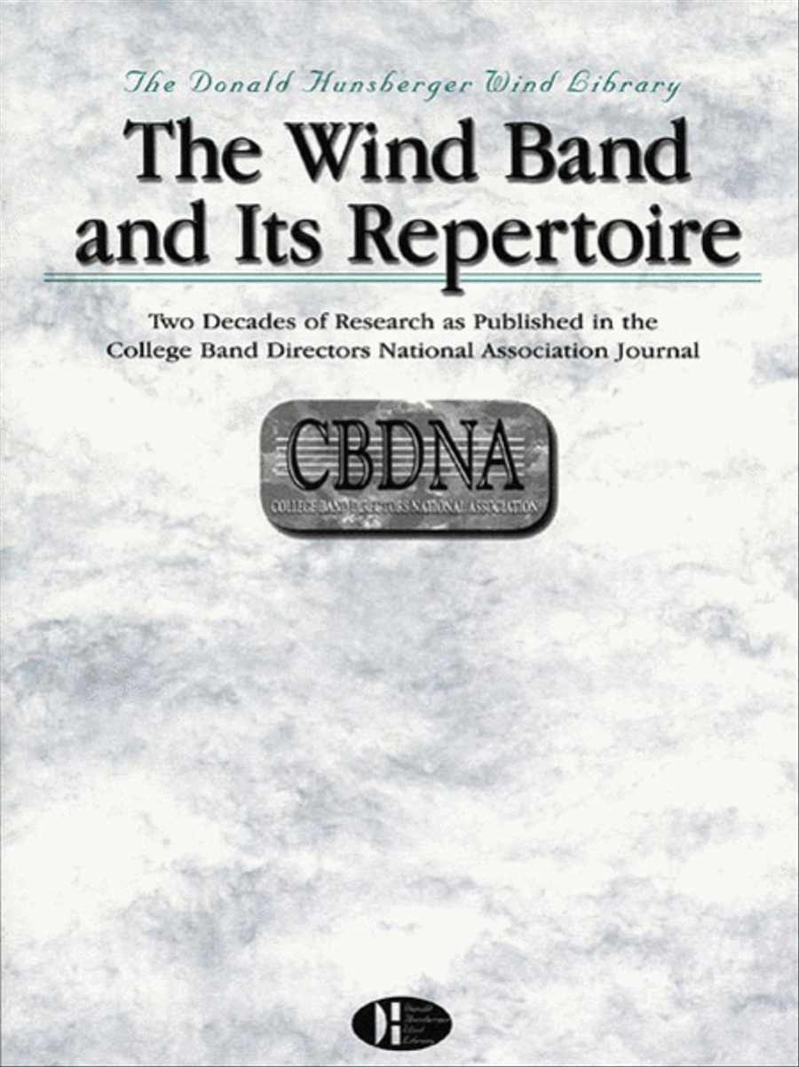 The Wind Band and Its Repertoire Concert Band scores gallery preview page 1