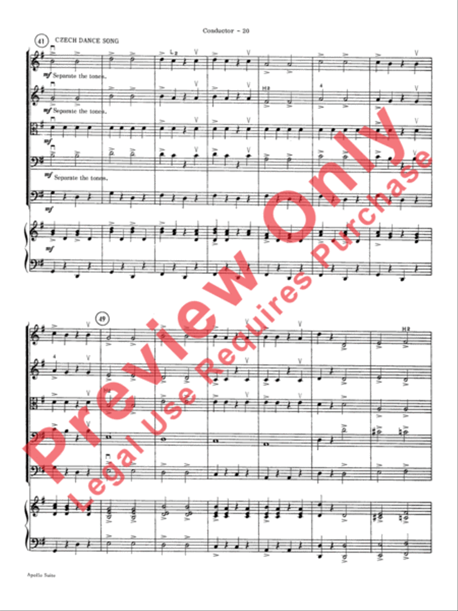 The Apollo Suite String Orchestra scores gallery preview page 23