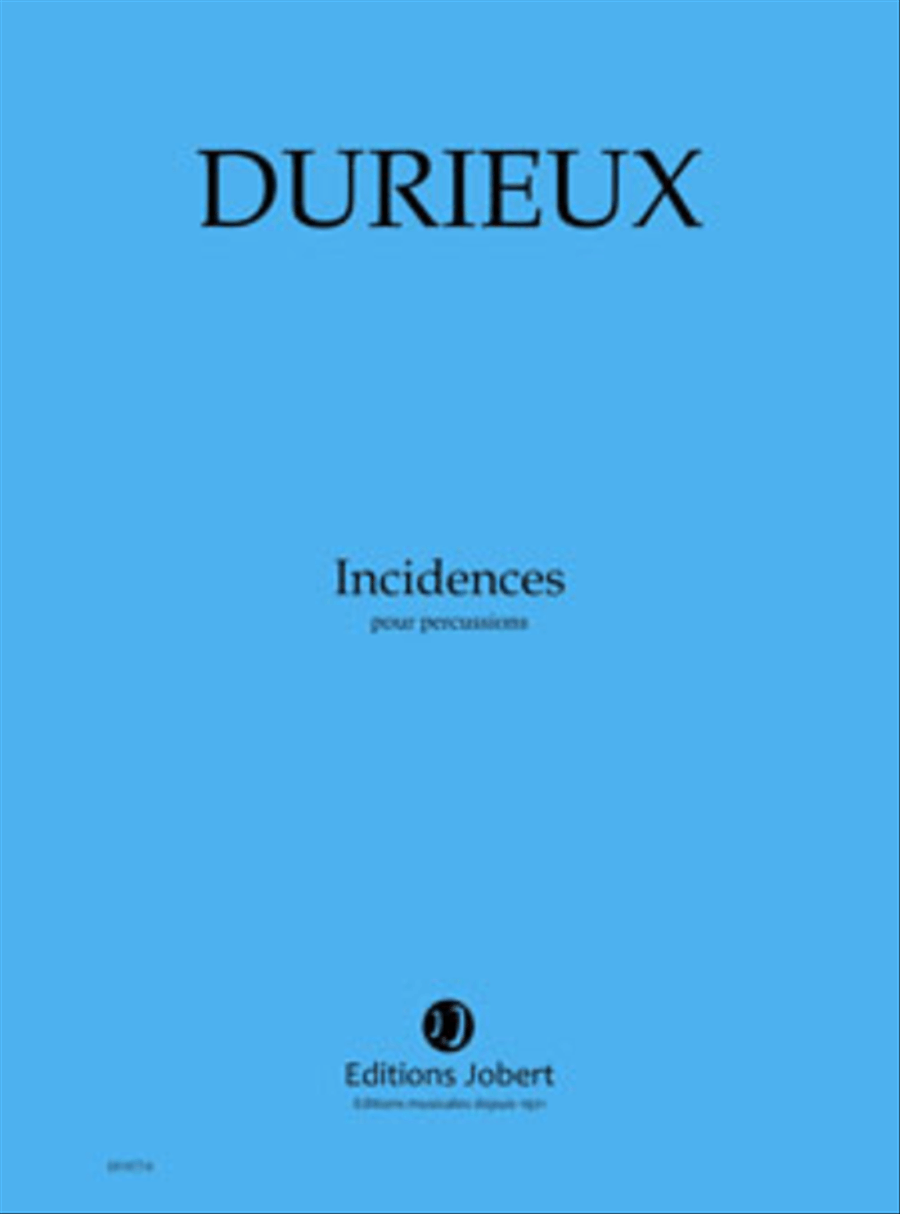 Incidences Percussion scores gallery preview page 1