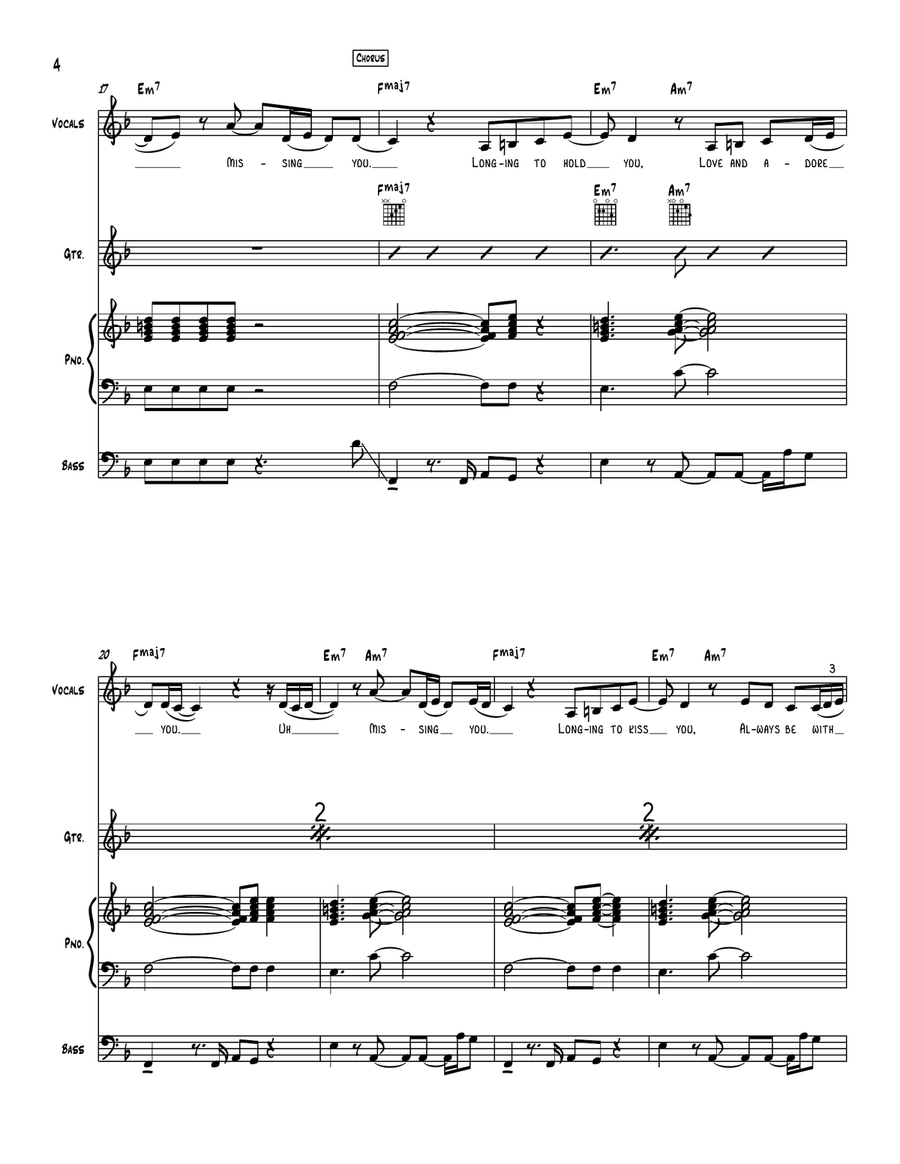 Missing You Jazz Ensemble scores gallery preview page 4