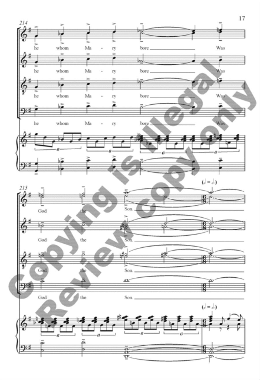 The Snow Lay On the Ground 4-Part scores gallery preview page 36