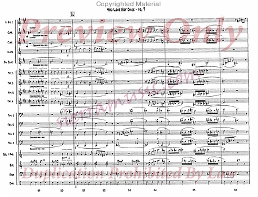 You Love But Once Big Band scores gallery preview page 8