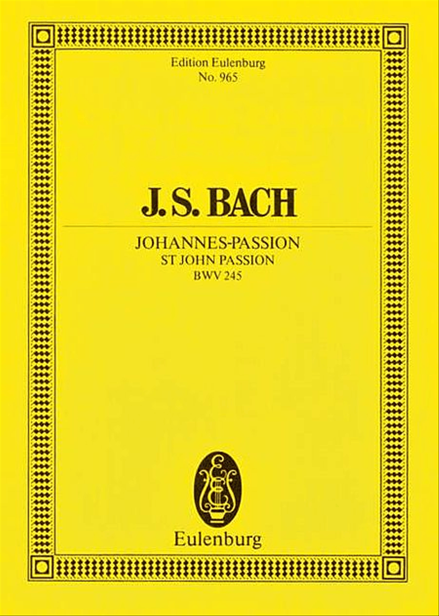 St. John Passion, BWV 245 Choir scores gallery preview page 1