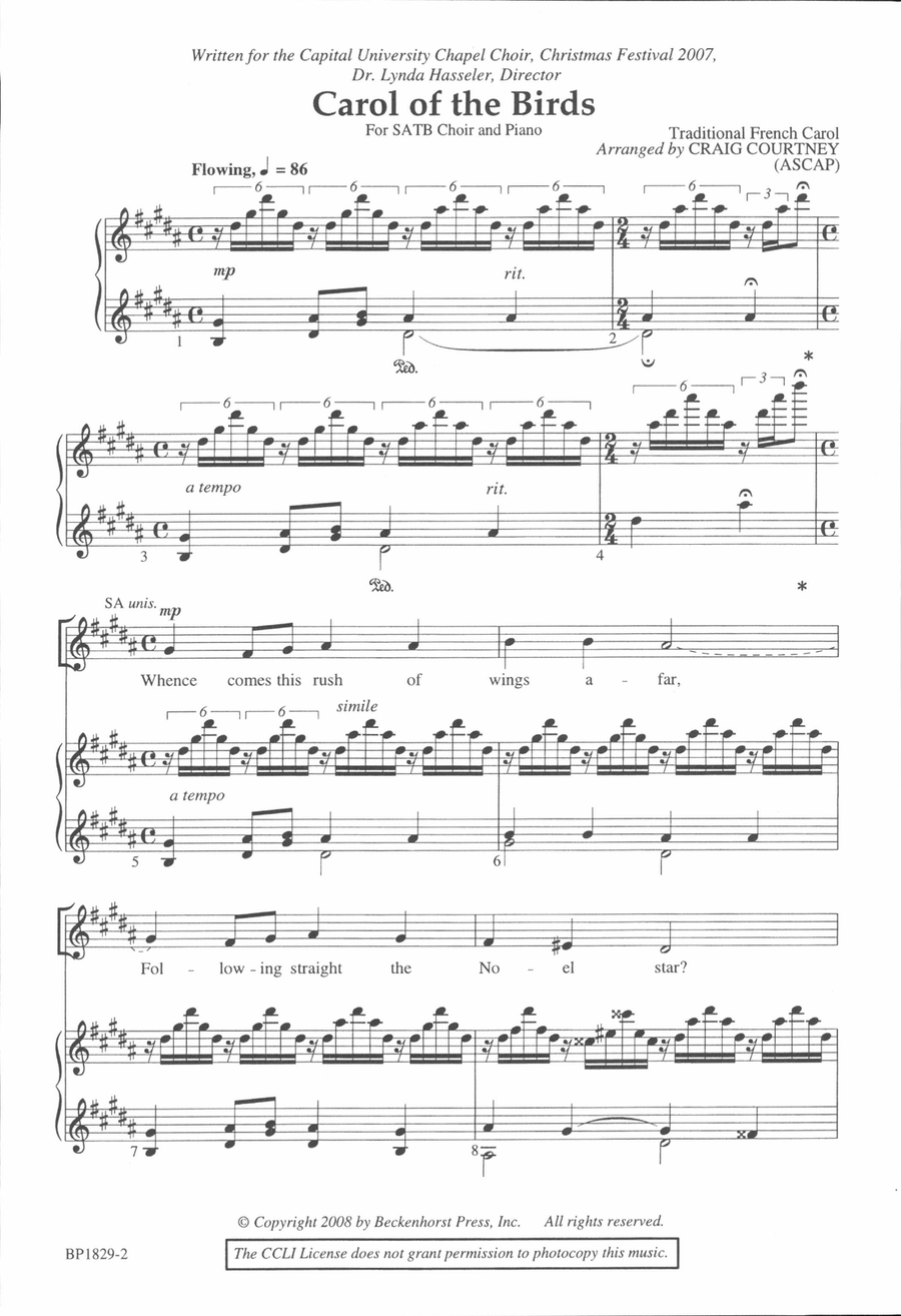 Carol of the Birds image number null