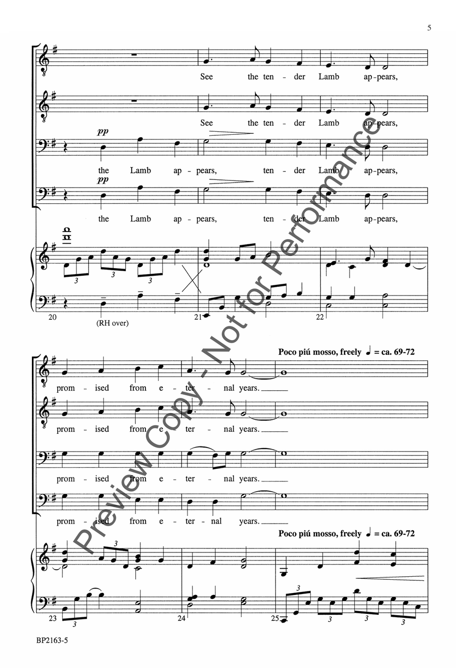 See Amid the Winter's Snow - TTBB TTBB scores gallery preview page 6