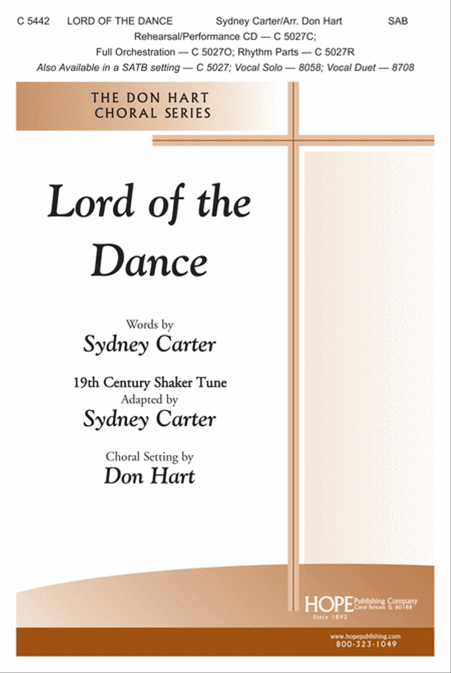 Lord of the Dance 4-Part scores gallery preview page 1