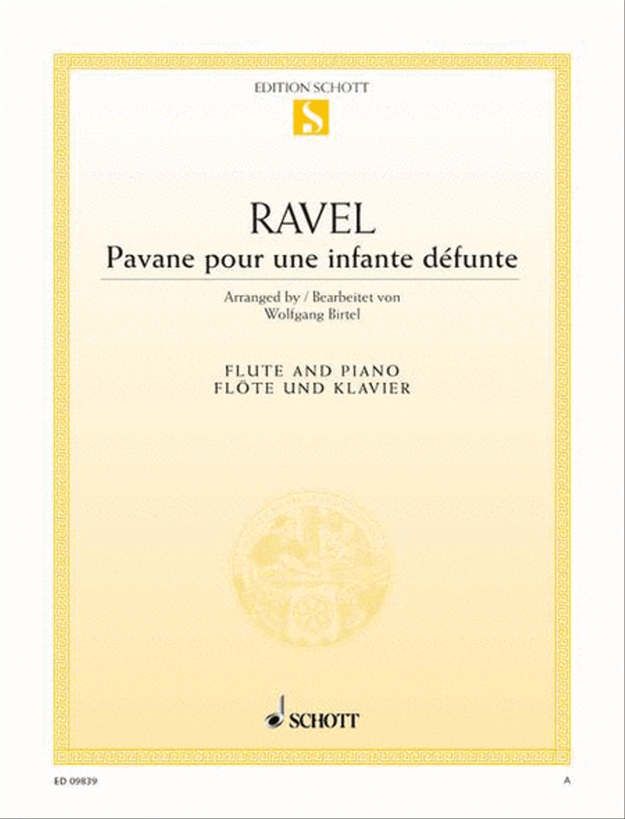 Pavane pour une infante défunte Flute Solo scores gallery preview page 1