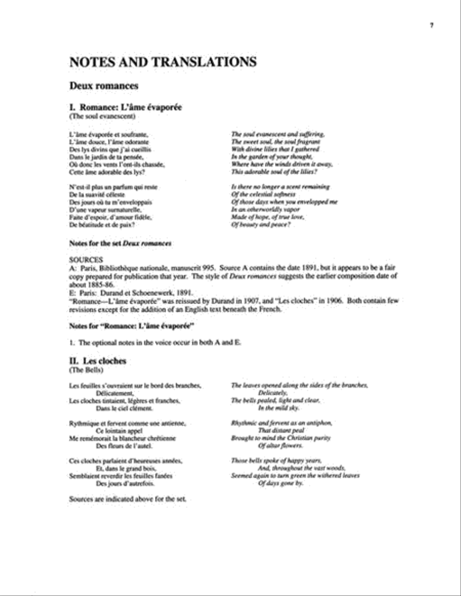 Songs of Claude Debussy – Volume II Medium Voice scores gallery preview page 7