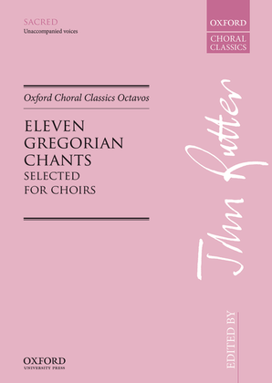 Book cover for Eleven Gregorian Chants