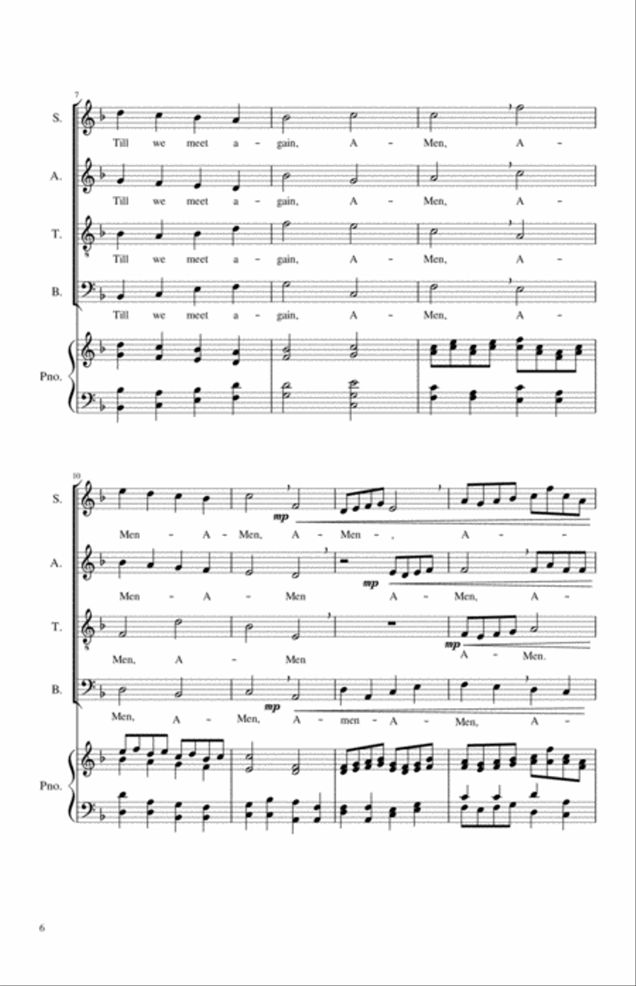Five Introits Amens and Benedictions 4-Part scores gallery preview page 6