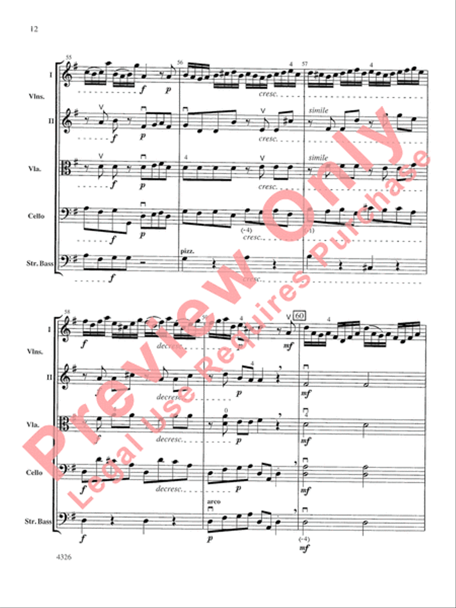 Fiocco Allegro String Orchestra scores gallery preview page 13