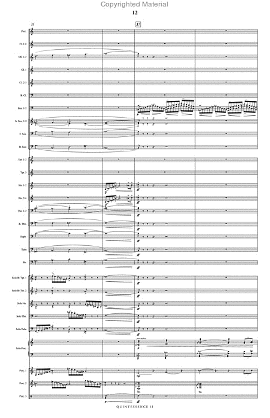 Quintessence II Concert Band scores gallery preview page 13