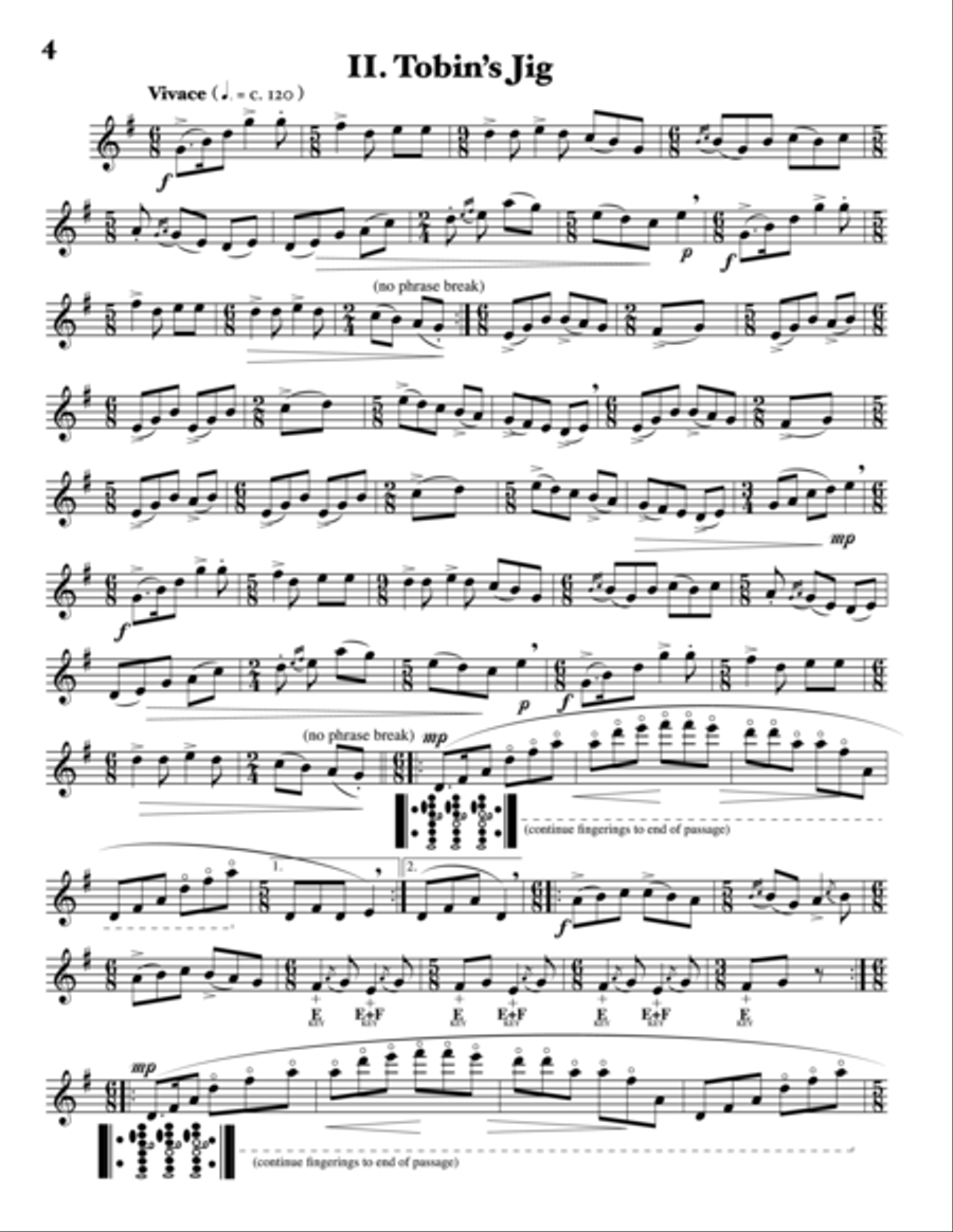 Three Fantasies on Irish Folk Melodies Woodwind Duet scores gallery preview page 4