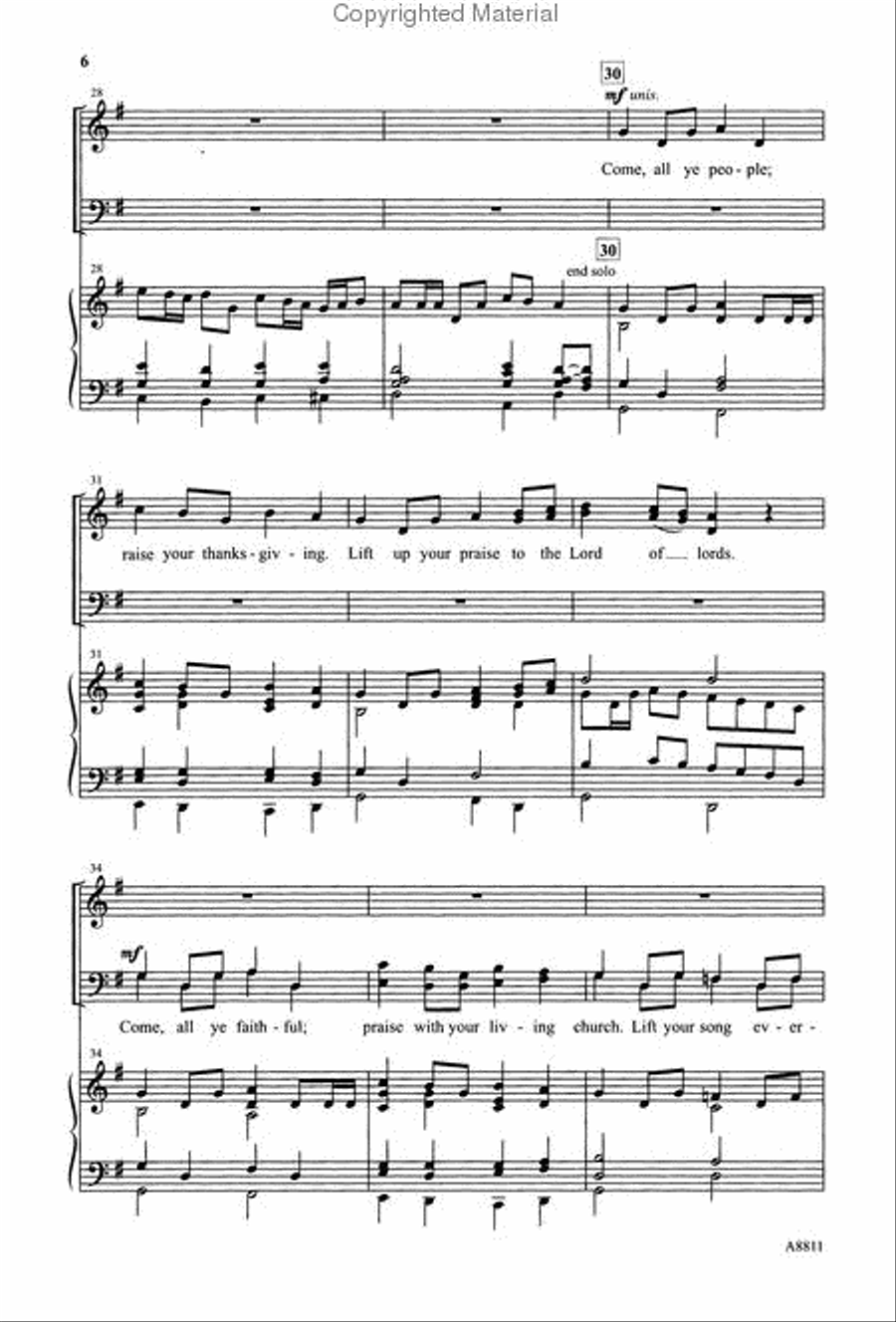 A Thanksgiving Introit Choir scores gallery preview page 3