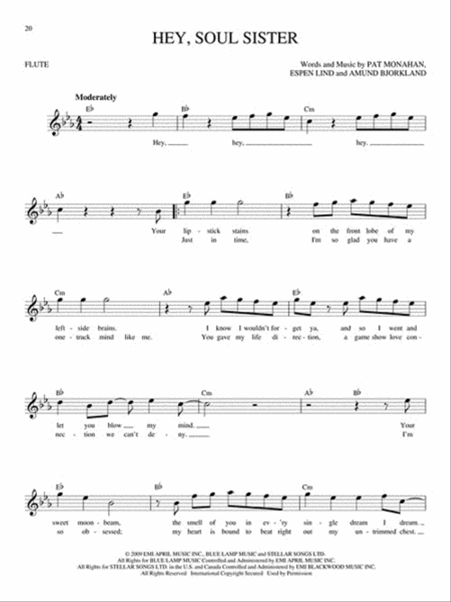 Easy Pop Melodies Flute Solo scores gallery preview page 4