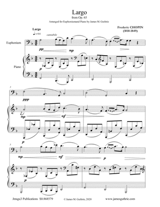 Chopin: Largo from Op. 65 for Euphonium & Piano