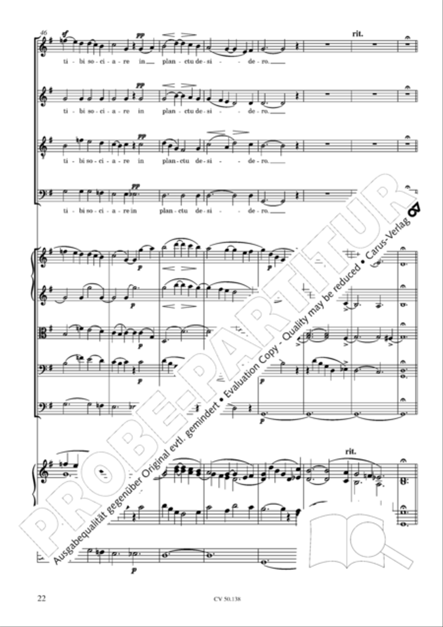 Stabat Mater in G minor 4-Part scores gallery preview page 23