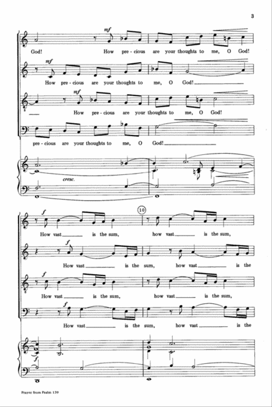 Prayer from Psalm 139 Prayer from Psalm 139 4-Part scores gallery preview page 3