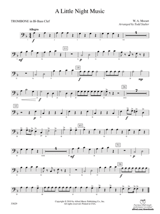 A Little Night Music: (wp) 1st B-flat Trombone B.C.