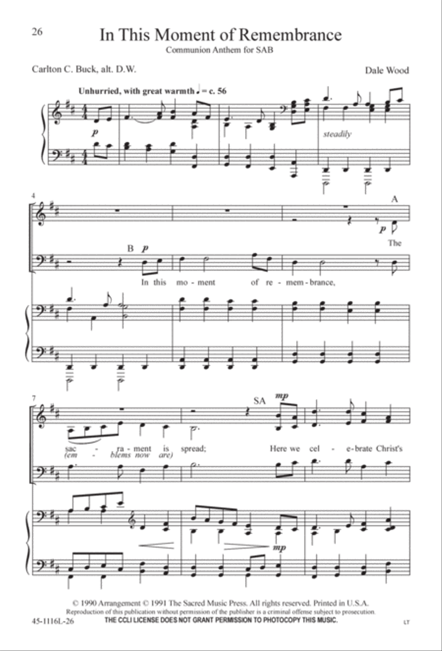 12 Anthems for about 12 Singers 3-Part scores gallery preview page 26