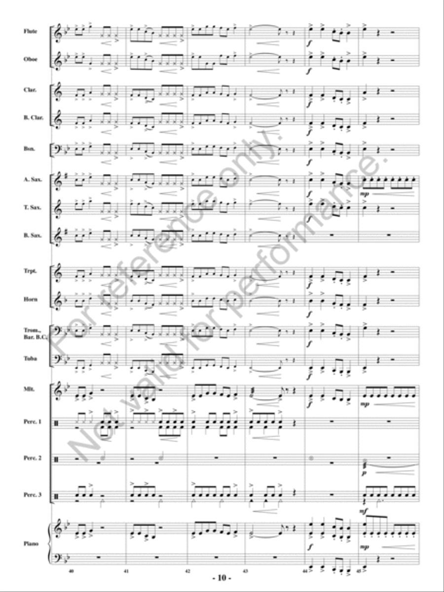 Appalachian Folk Dance Concert Band scores gallery preview page 9