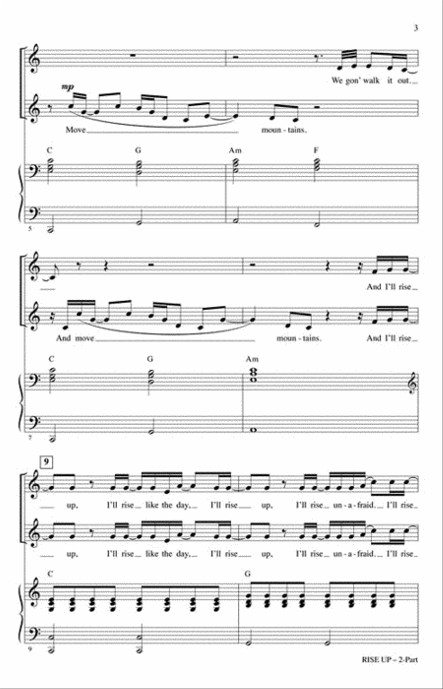Rise Up Rise Up 2-Part scores gallery preview page 3