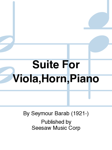 Suite For Viola,Horn,Pno