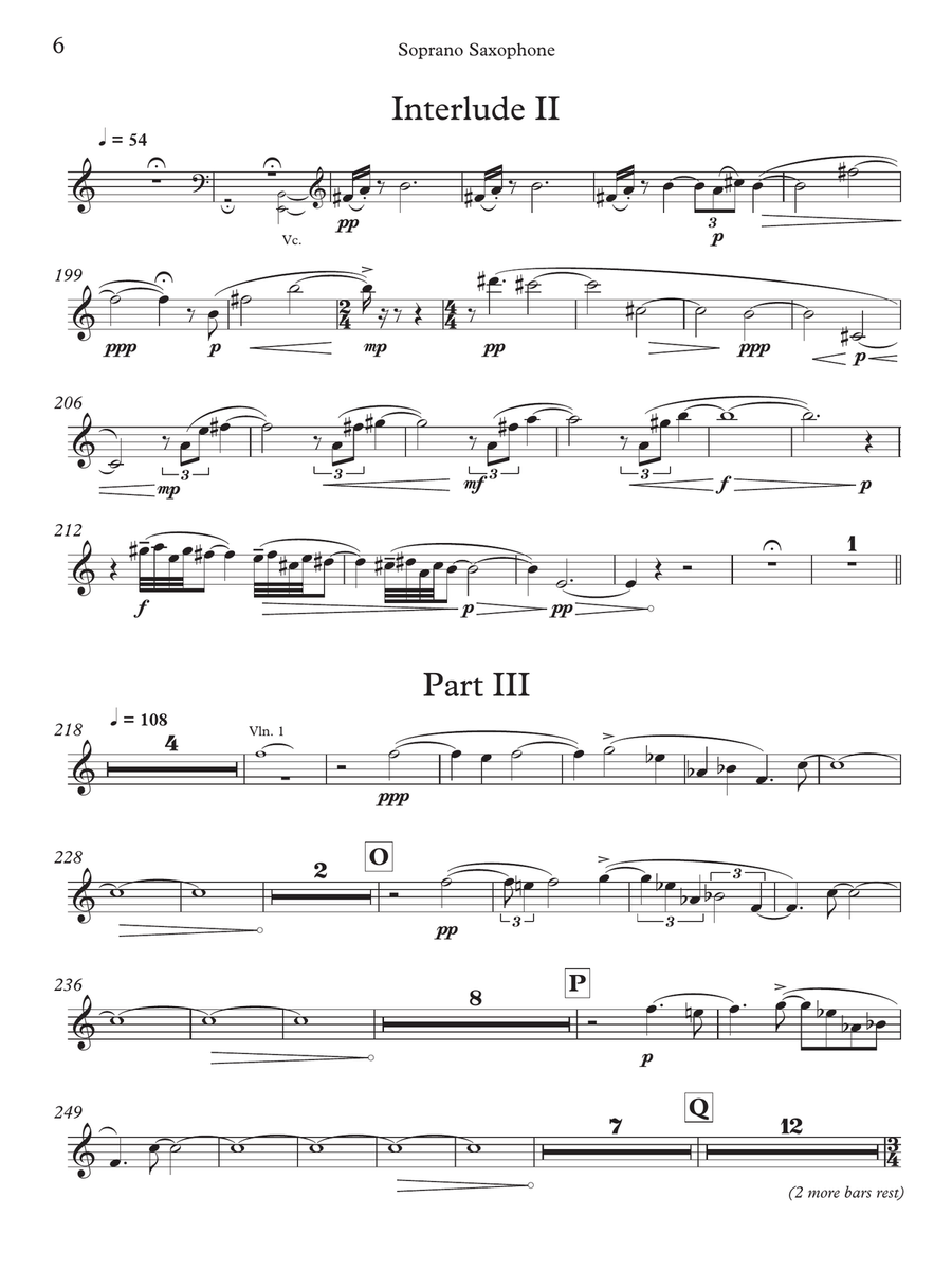 Machine (Solo Part) Soprano Saxophone scores gallery preview page 6