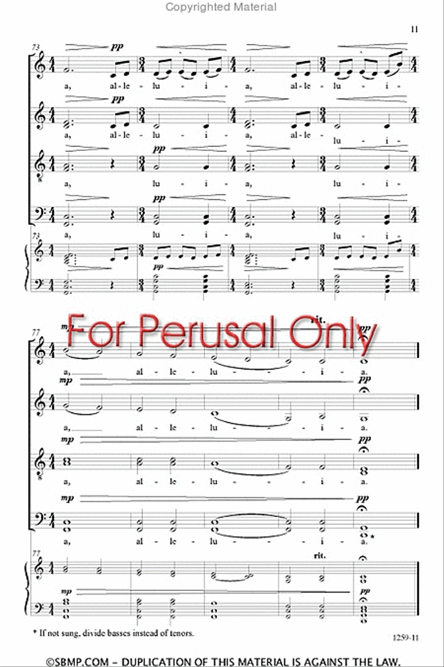 O sacrum convivium - SATB divisi a cappella Octavo Divisi scores gallery preview page 10
