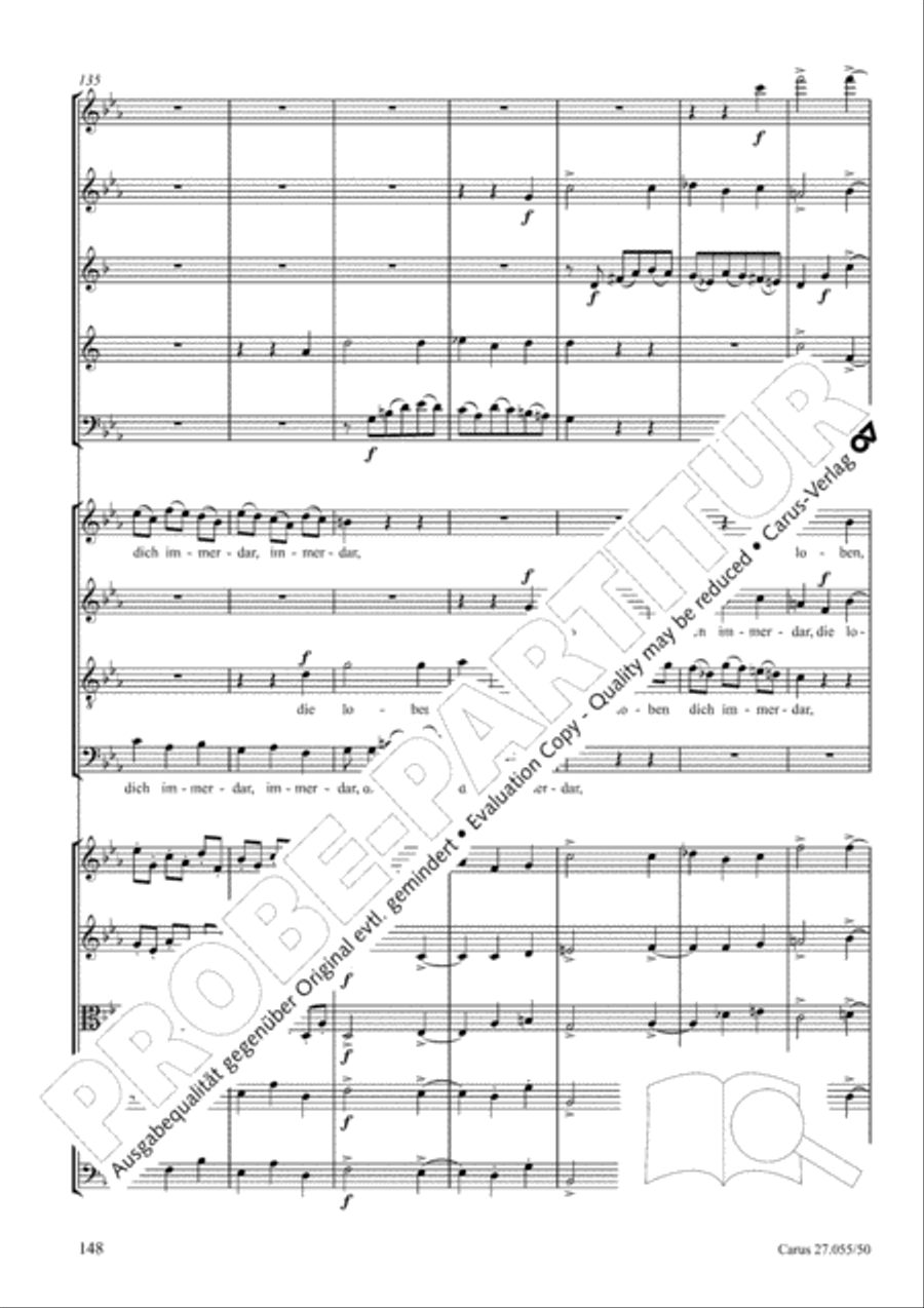 Ein Deutsches Requiem (German Requiem) 4-Part scores gallery preview page 155