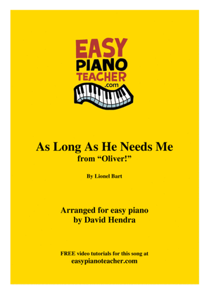Book cover for As Long As He Needs Me