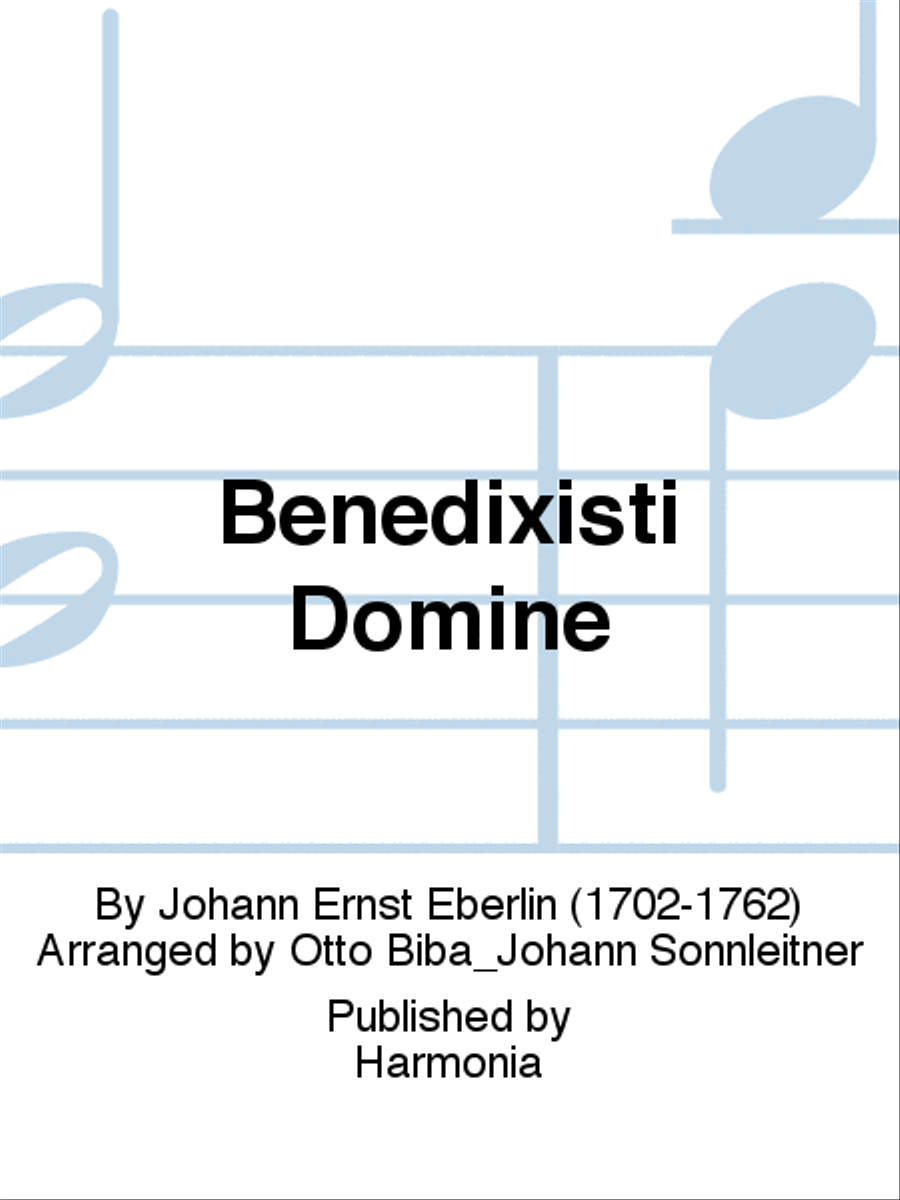 Benedixisti Domine 4-Part scores gallery preview page 1