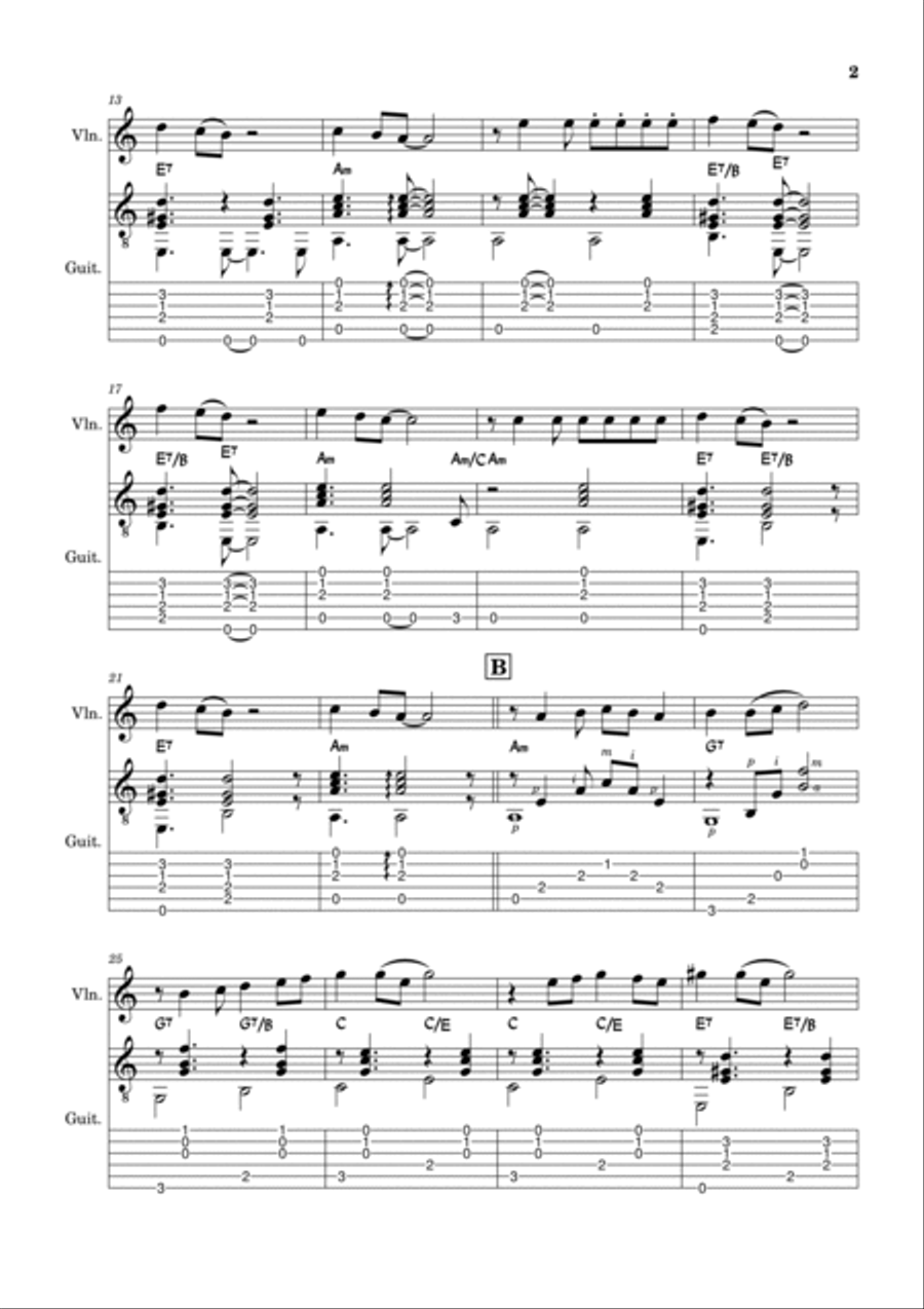 Sway (Quien Sera) Violin Solo scores gallery preview page 2