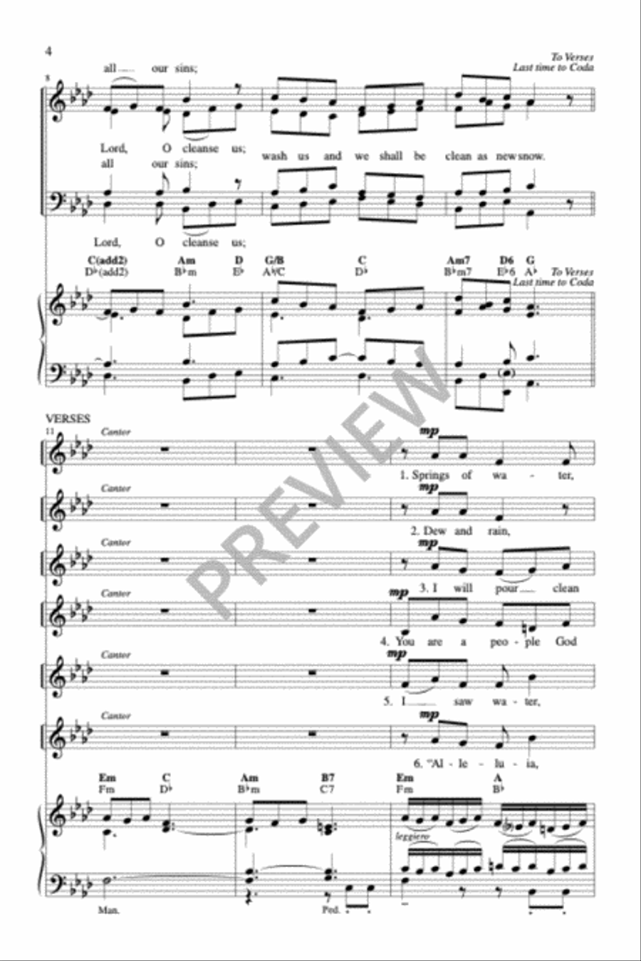 Sing Praise and Thanksgiving Mass-Full Score (revised) 4-Part scores gallery preview page 12