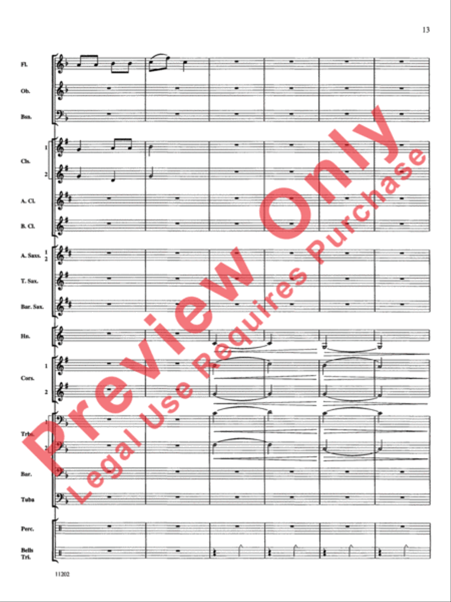 Hungarian Dance No. 5 Concert Band scores gallery preview page 14