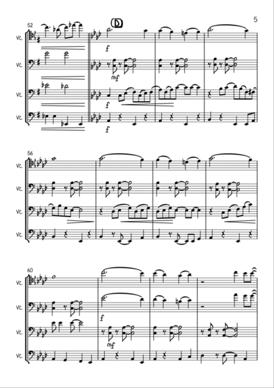 L-O-V-E String Quartet scores gallery preview page 5