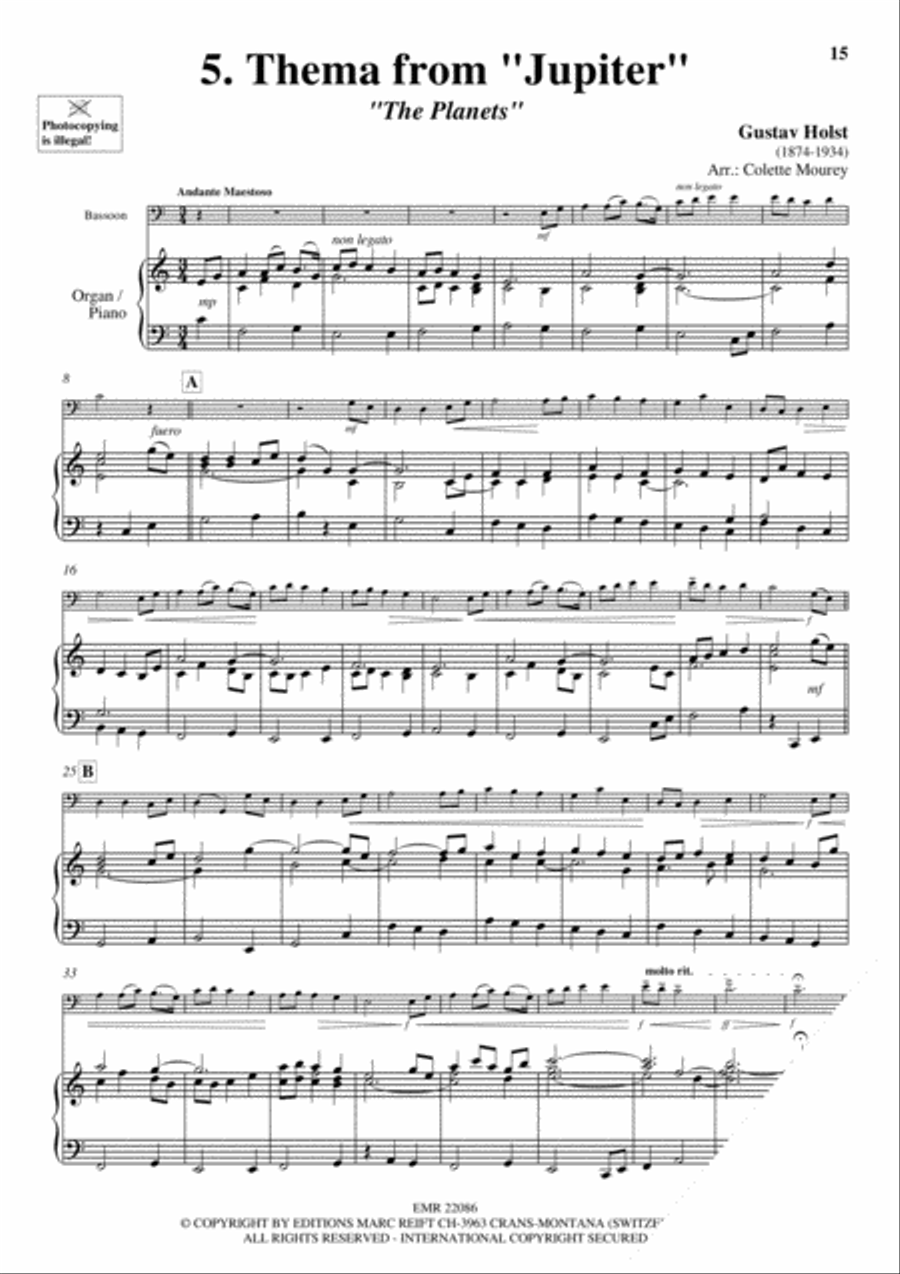 20 Greatest Meditations Bassoon Solo scores gallery preview page 7
