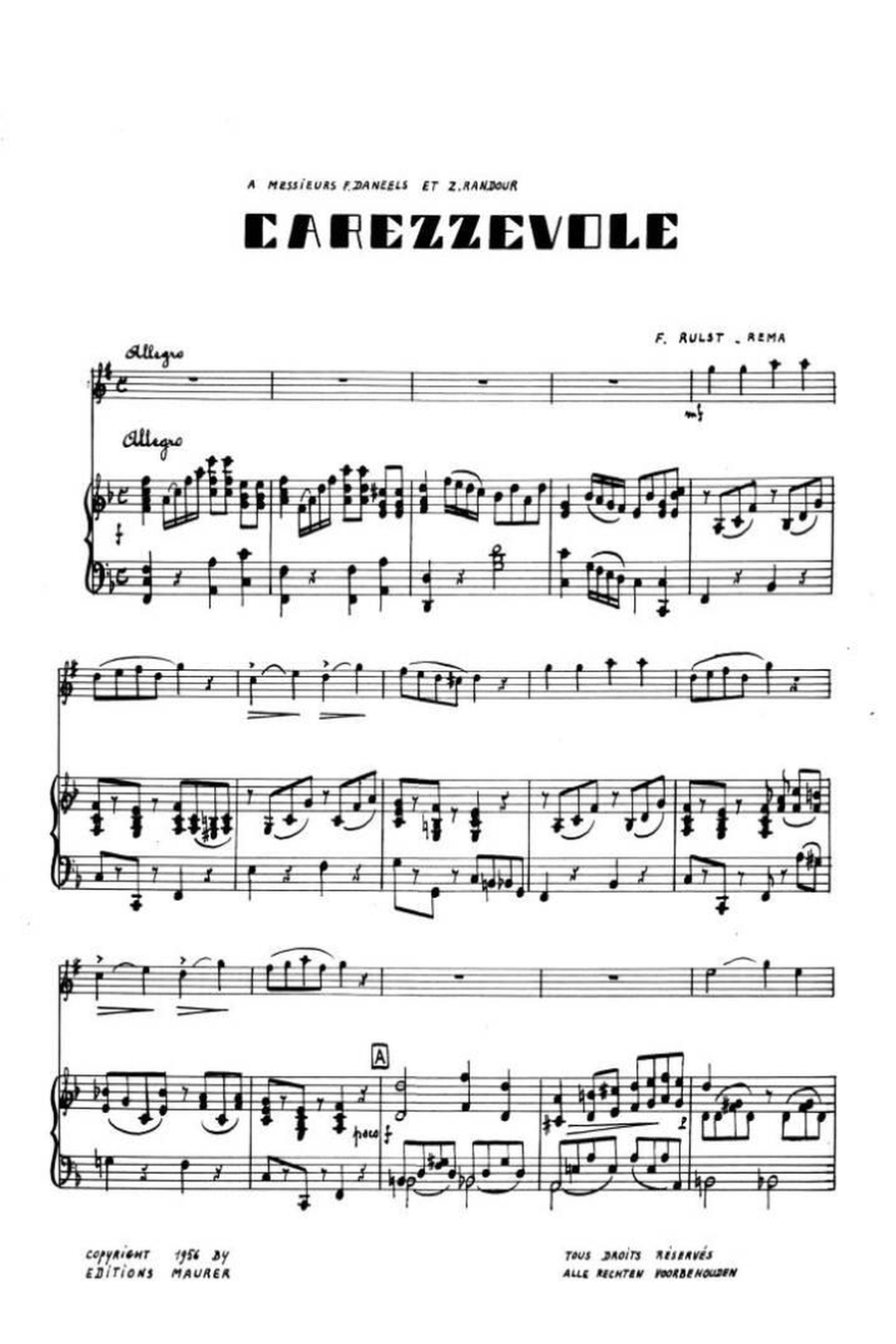 Carezzevole Flute Solo scores gallery preview page 1