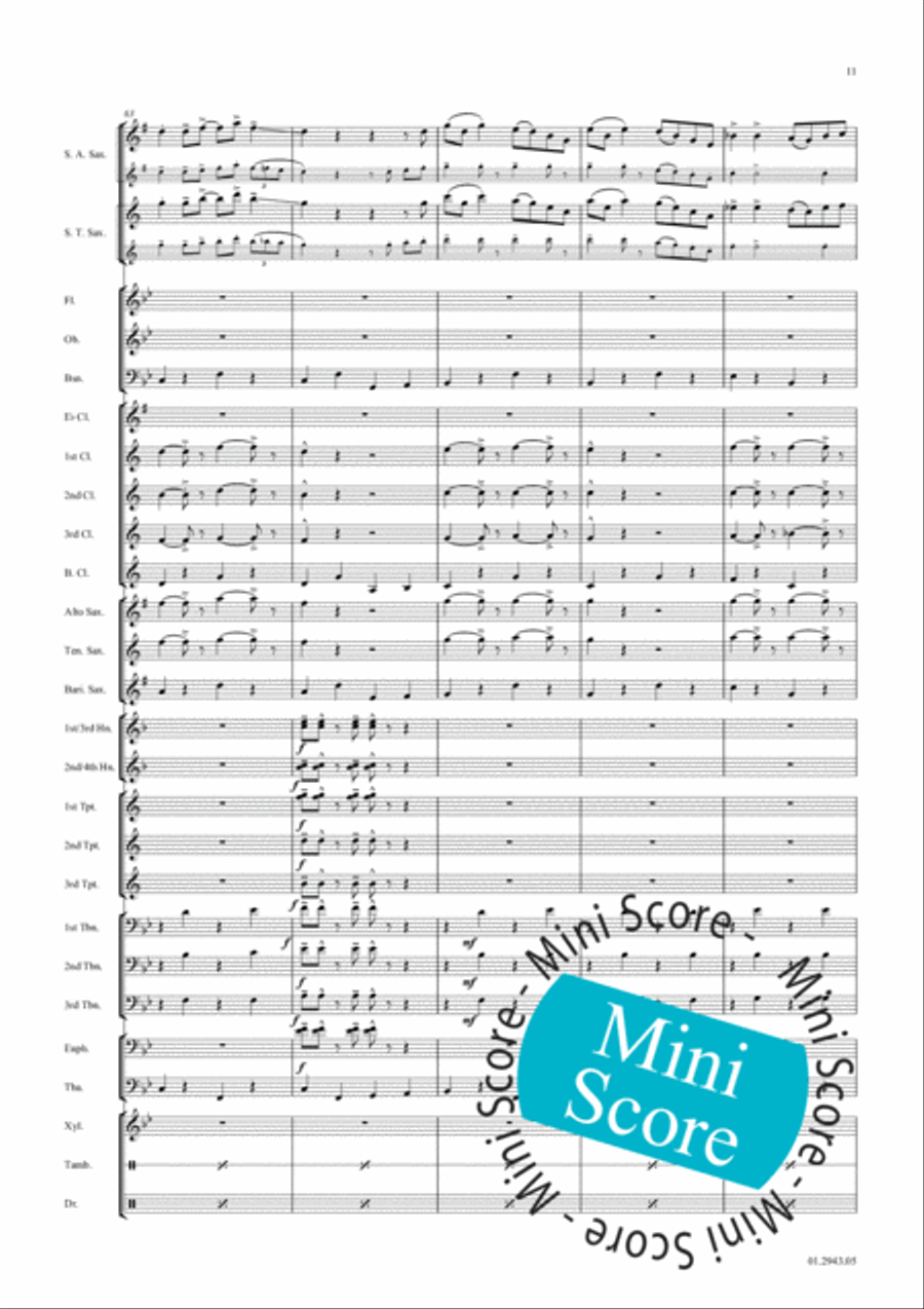 Yakety Sax Concert Band scores gallery preview page 18