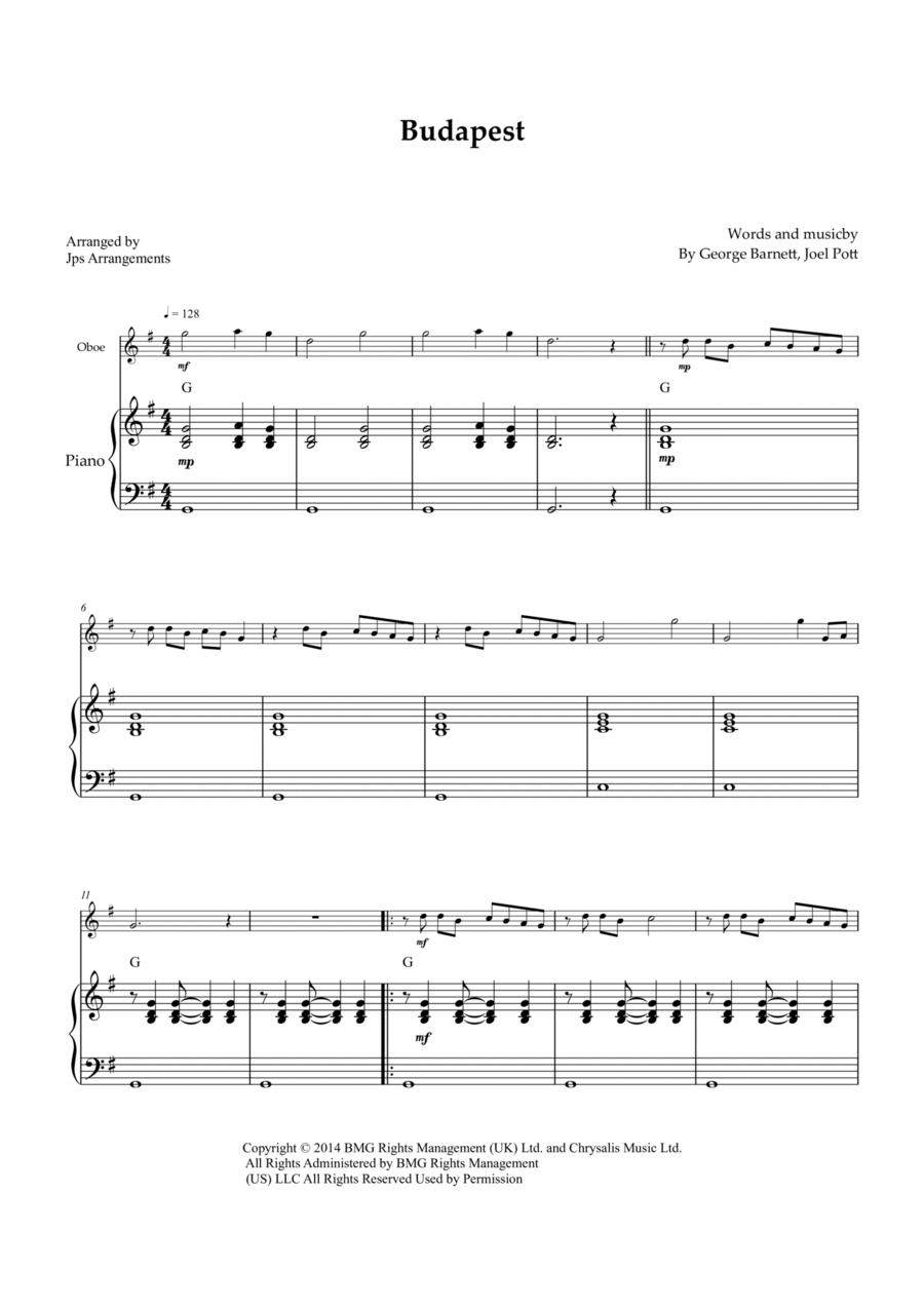 Budapest Piano scores gallery preview page 1