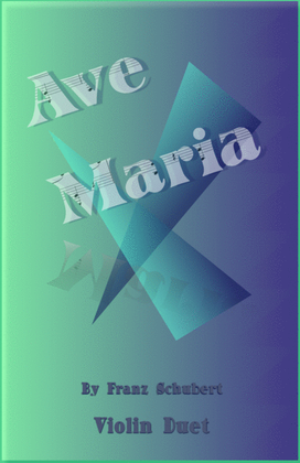 Book cover for Ave Maria by Franz Schubert, Violin Duet