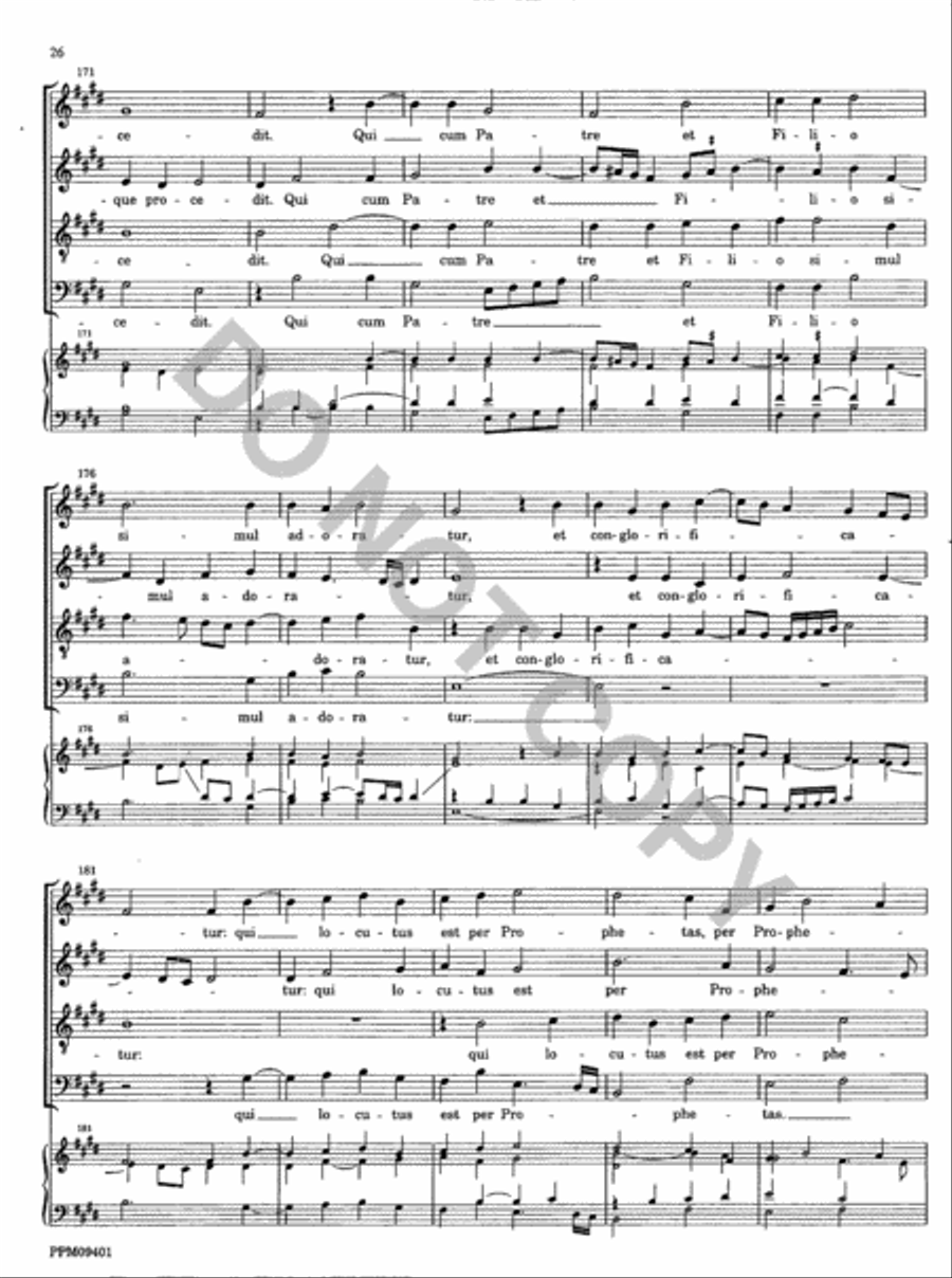Missa Descendit Angelus Domini 4-Part scores gallery preview page 27