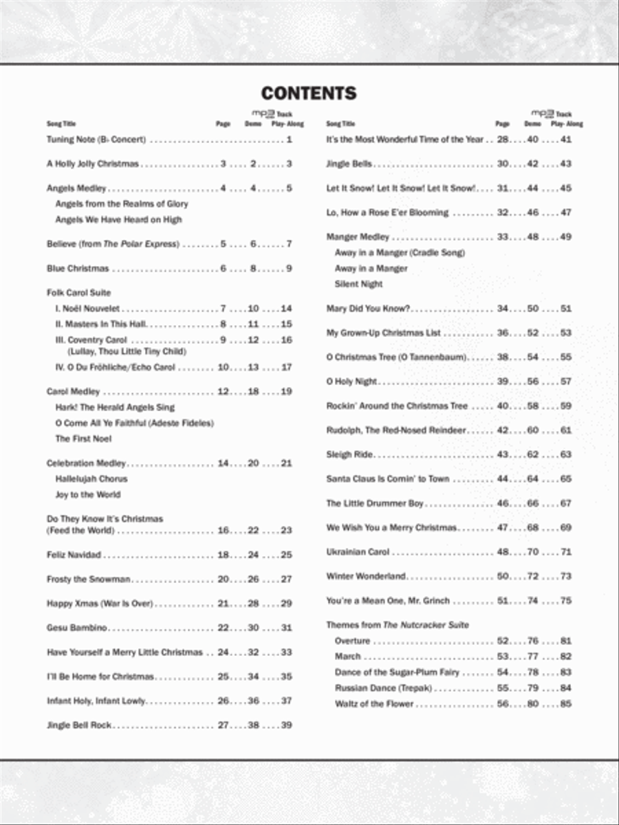 Ultimate Christmas Instrumental Solos Trumpet Solo scores gallery preview page 2