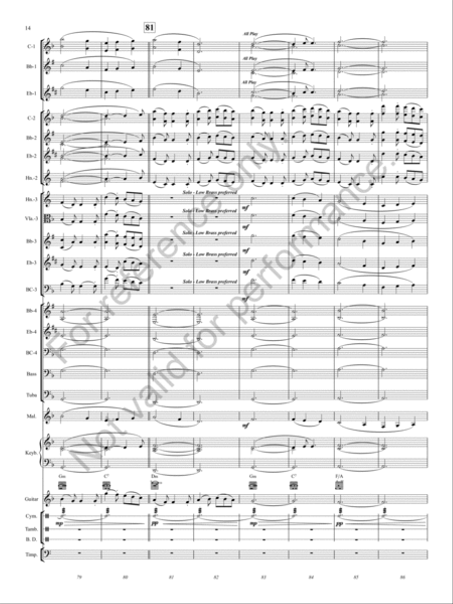 Fantasia on the Dargason (from Second Suite in F, Mvt. IV) Concert Band scores gallery preview page 13