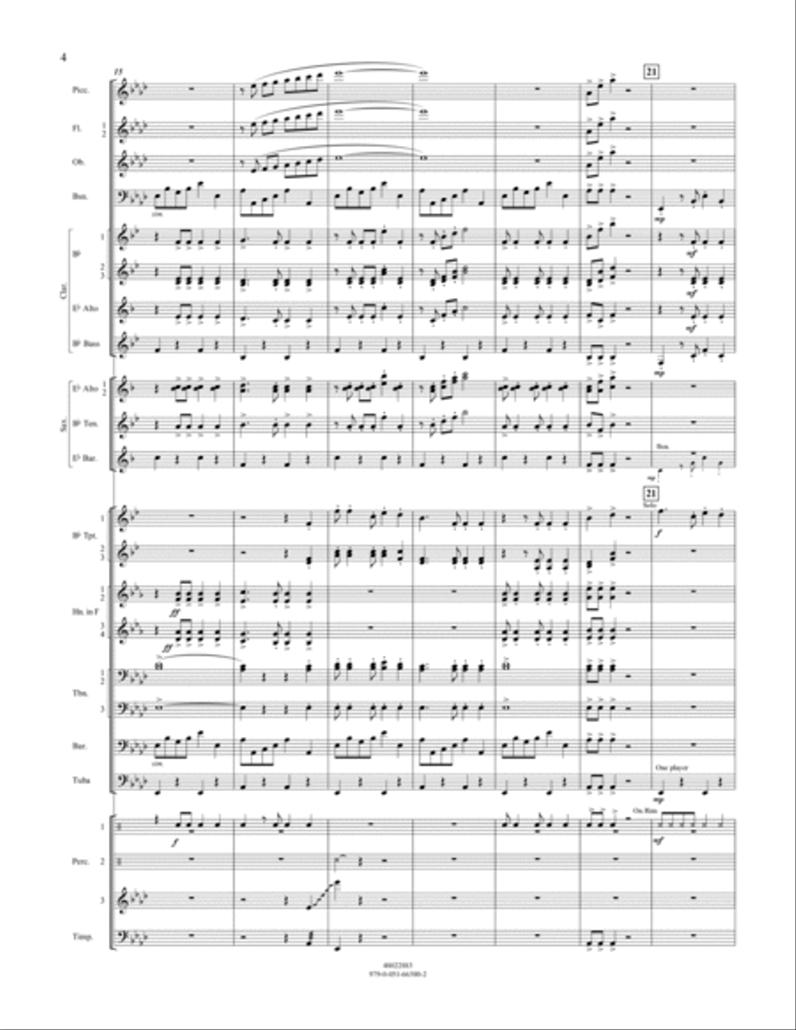 Cakewalk - Conductor Score (Full Score) Concert Band scores gallery preview page 4