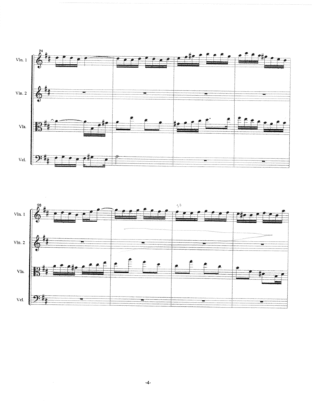 Fugue in b minor (1984) for string quartet (SCORE)
