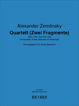 Quartett (2 Fragmente) 1938-1939