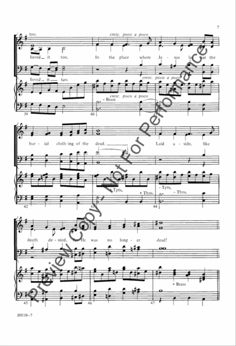 He Is Not Here! 4-Part scores gallery preview page 7