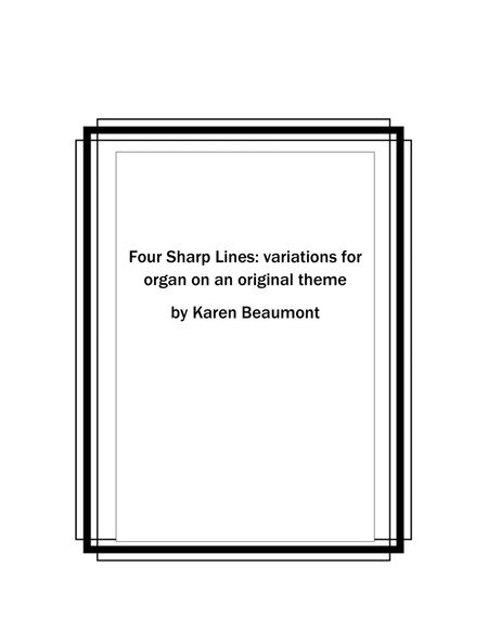 Four Sharp Lines: variations on an original theme image number null